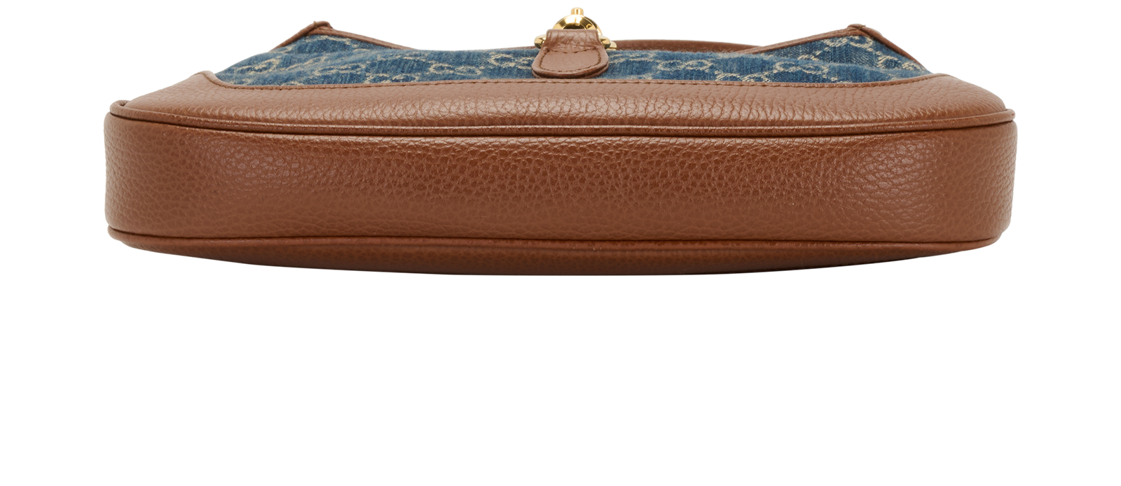 Medium Jackie 1961, &pound;895, Handbags, Brown, Denim/Leather, Top view